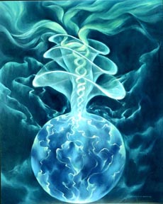 visionary art: spiral dance